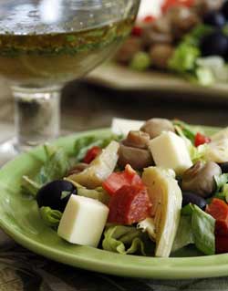 Image of Antipasto Salad With Lemon-White Balsamic Vinaigrette, Viking
