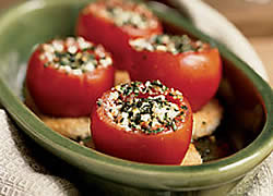 Tomatoes Stuffed with Goat Cheese