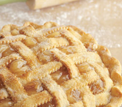 Lattice-Topped Apple Pie with Brown Sugar and Walnuts