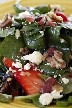Baby Spinach Salad with Strawberries