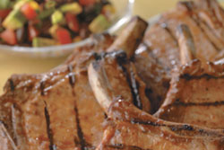 Image of Brined And Grilled Pork Chops With Chipotle Glaze, Viking