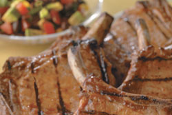Brined and Grilled Pork Chops with Chipotle Glaze