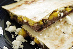 Black Bean and Mango Quesadillas