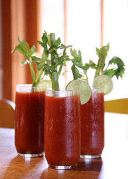 Basil Balsamic Bloody Mary's