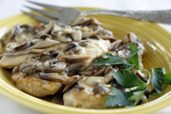 Chicken Marsala with Truffles and Brie