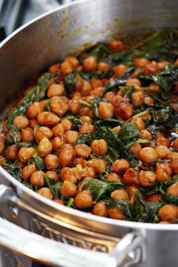 Chickpea and Spinach Curry