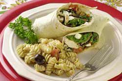 Chicken and Mushroom Wraps