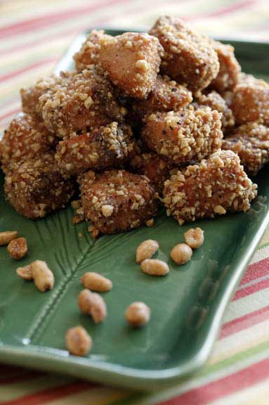 Bourbon-Brown Sugar Salmon Nuggets