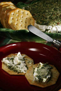 Image of Goat Cheese, Walnut, And Spinach Terrine, Viking