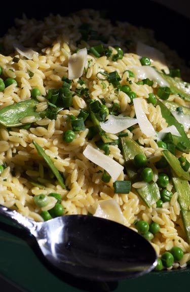 Orzo and Sweet Pea Risotto 