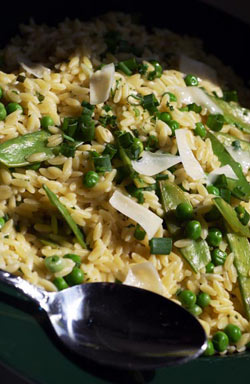 Orzo and Sweet Pea Risotto
