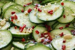 Cucumber-Peanut Salad 