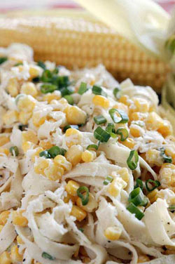 Fettuccine Corn Salad  