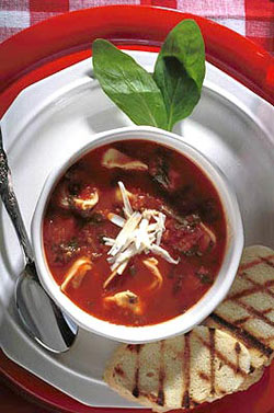 Tortellini and Tomato Soup