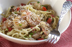 Shrimp and Asiago Pasta 