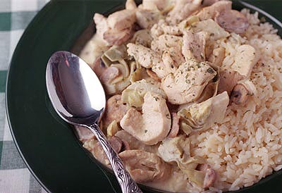 Sour Cream Chicken with Artichoke Hearts