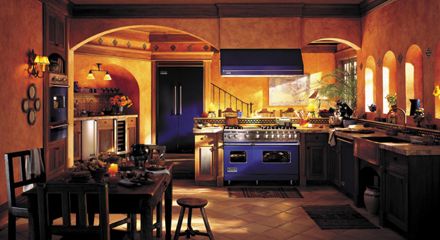 Viking appliances in Blue Viking appliances in blue
