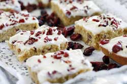 White Chocolate Cranberry Bars