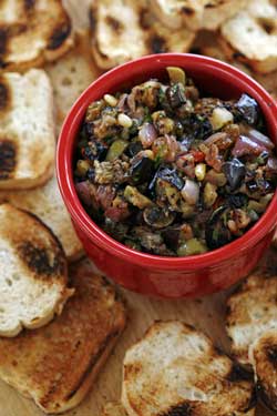 Grilled Caponata Bruschetta