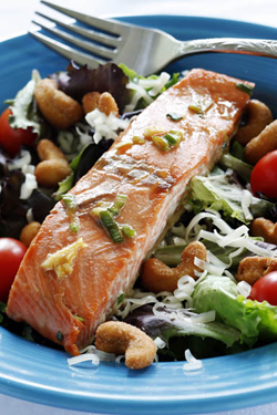 Bourbon Salmon Salad