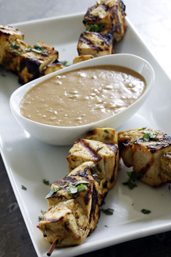 Thai-Style Grilled Eggplant and Tofu Sates