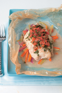 Baked Catfish In Papillotes