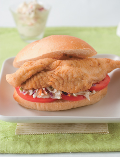 Classic Catfish Po' Boy with Homemade Slaw