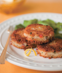Oven-Baked Catfish Cakes with Lemon Caper Sauce