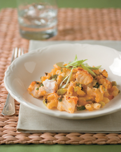 Spring Onion and Cheddar Catfish Casserole
