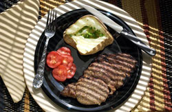 Marinated Rib-Eye Steaks