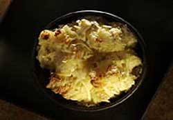 Three-Cheese Bread Pudding